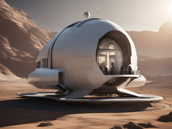 future spaceship for a new moon base
